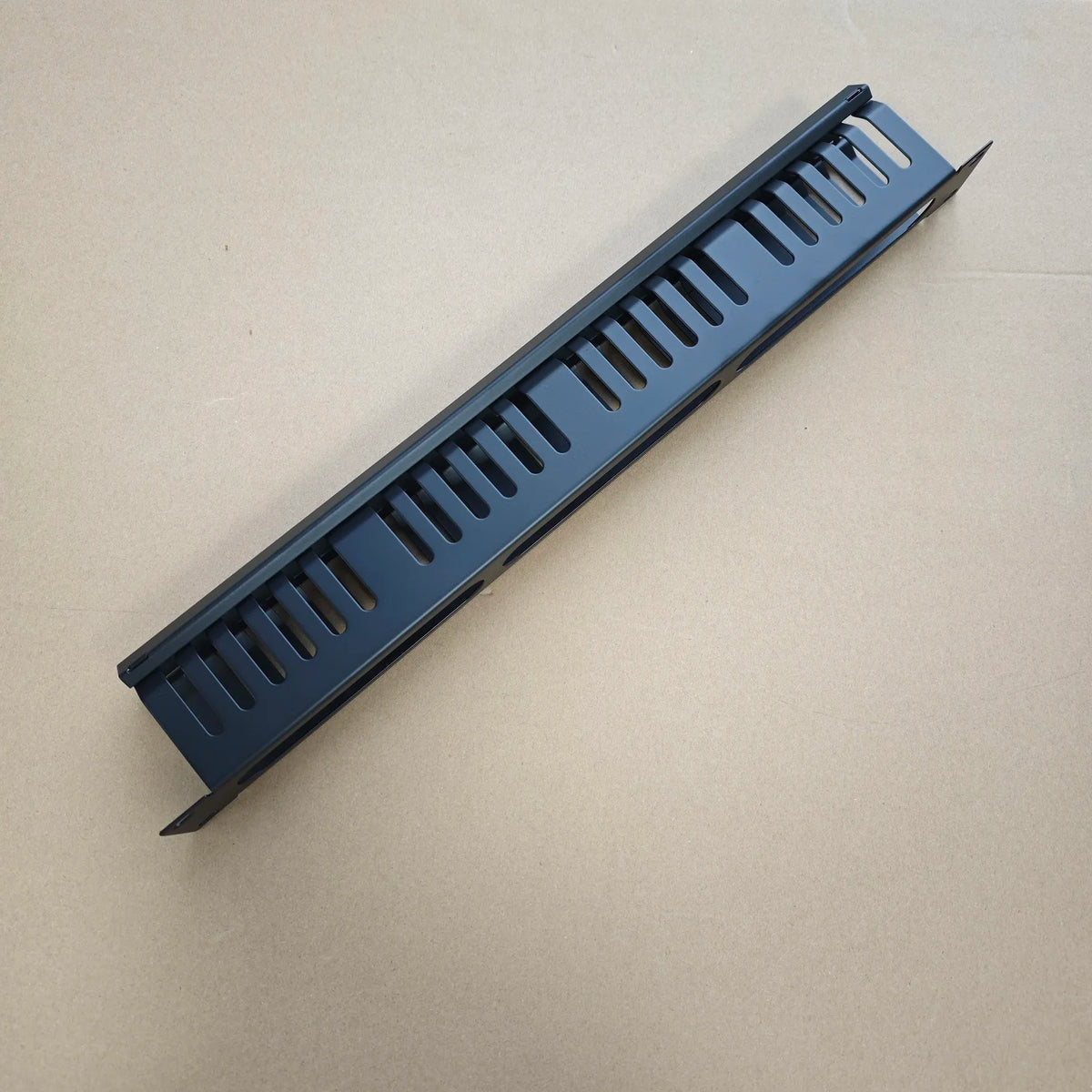 1U 19 Inch 24 Slot Cable Organizer for Server Rack Cable Management