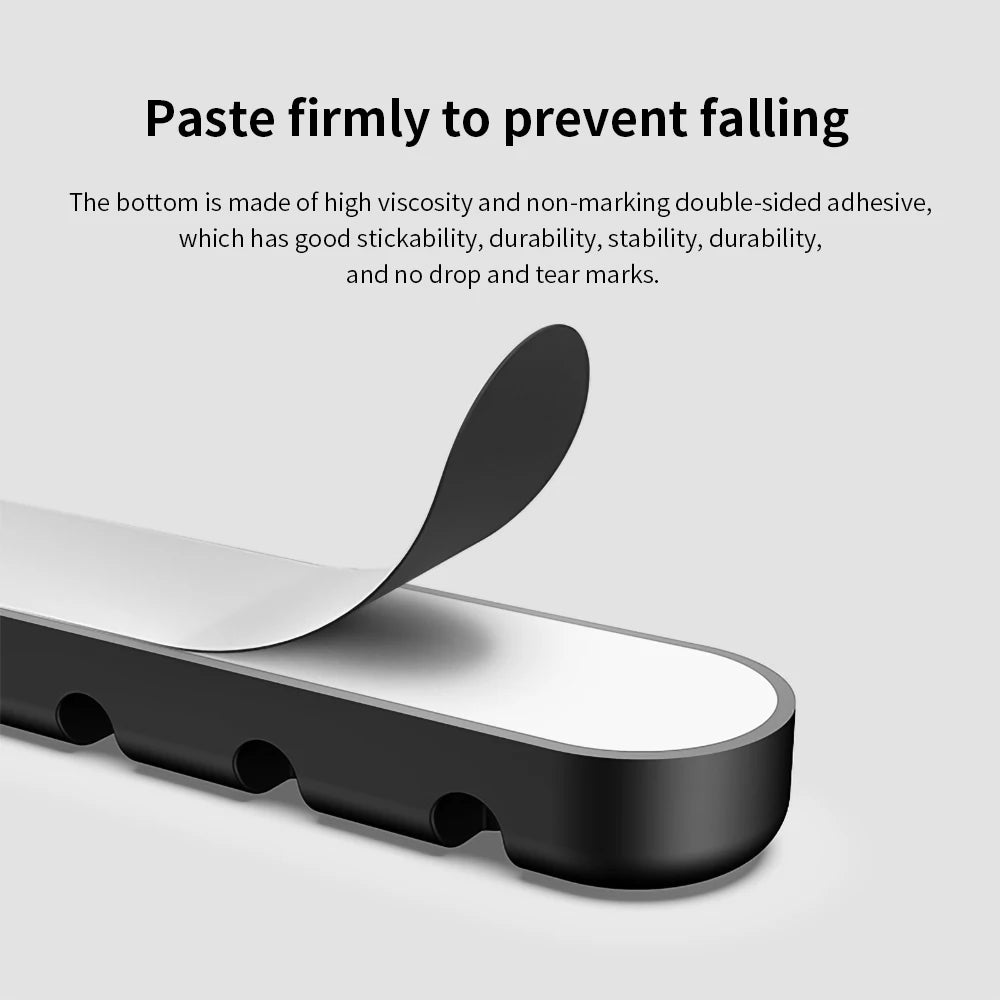 Popular Selling Items Smart Cable Holder Silicone Flexible Cable Winder Wire Organizer Holder Cord Management Clip