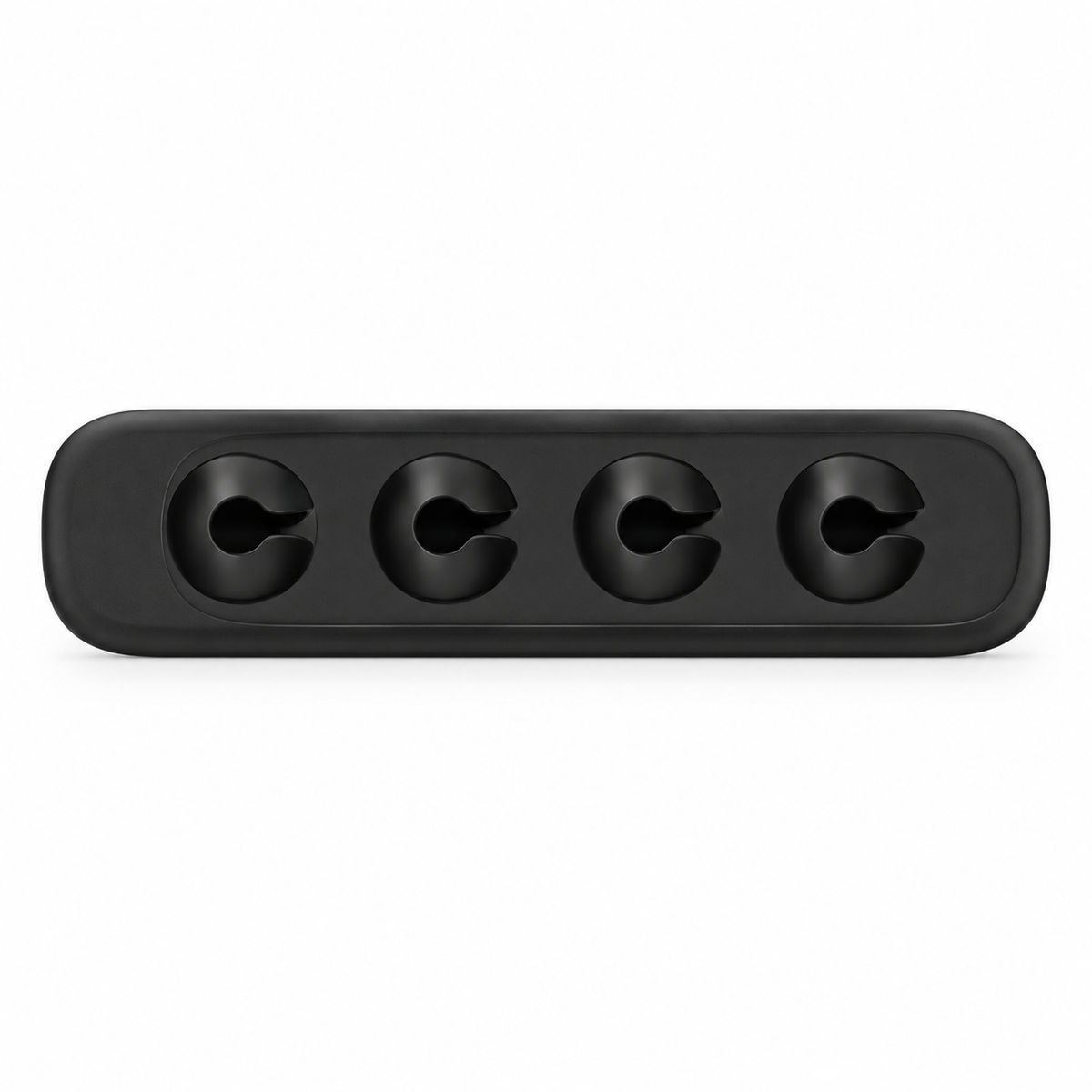 Home Office Supplies Upgrade OD5.0MM Desk Self Adhesive Silicone 4 Clips Magnet Cable Organizer Clip Holder Bigger Cable Hole