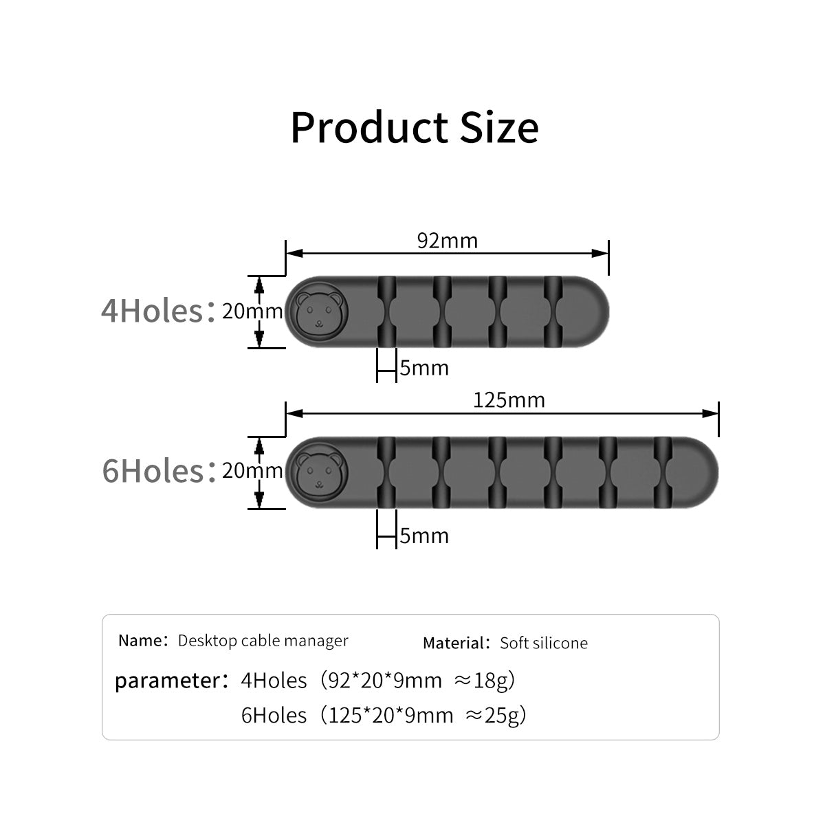 Popular Selling Items Smart Cable Holder Silicone Flexible Cable Winder Wire Organizer Holder Cord Management Clip