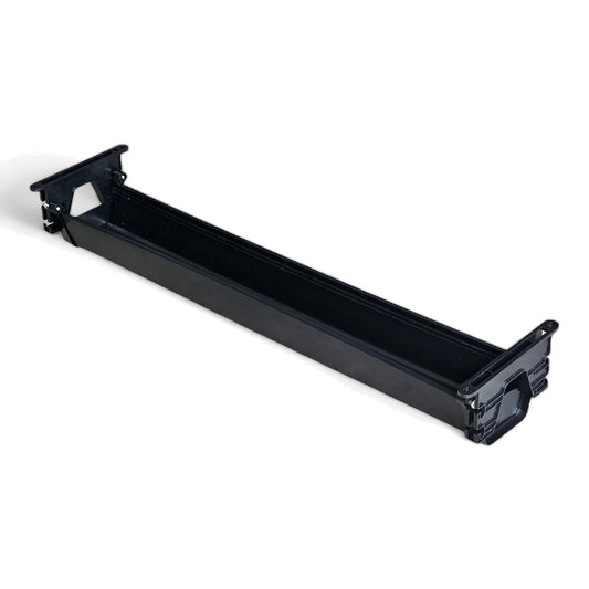 Under-Desk Plastic Cable Tray for Office Use 750mm Size 2kg Load Capacity Bolt Inserting Type